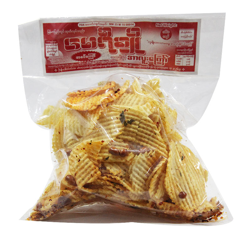 MAY YI CHO FRIED POTATO CHIPS WAFFLE SPICY 160Gx1Pcs