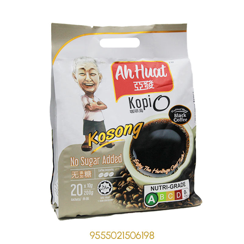 AH HUAT KOPIO BLACK COFFEE (NO SUGAR) 200Gx20Pcs