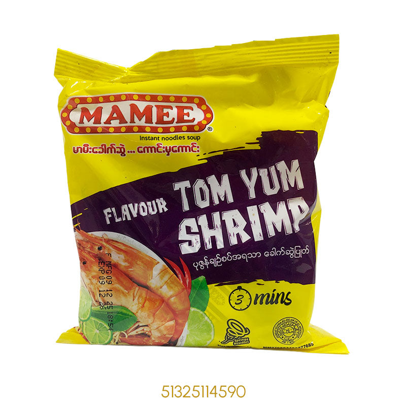MAMEE INSTANT NOODLES SOUP TOM YUM SHRIMP FLAVOUR 55Gx1Pcs
