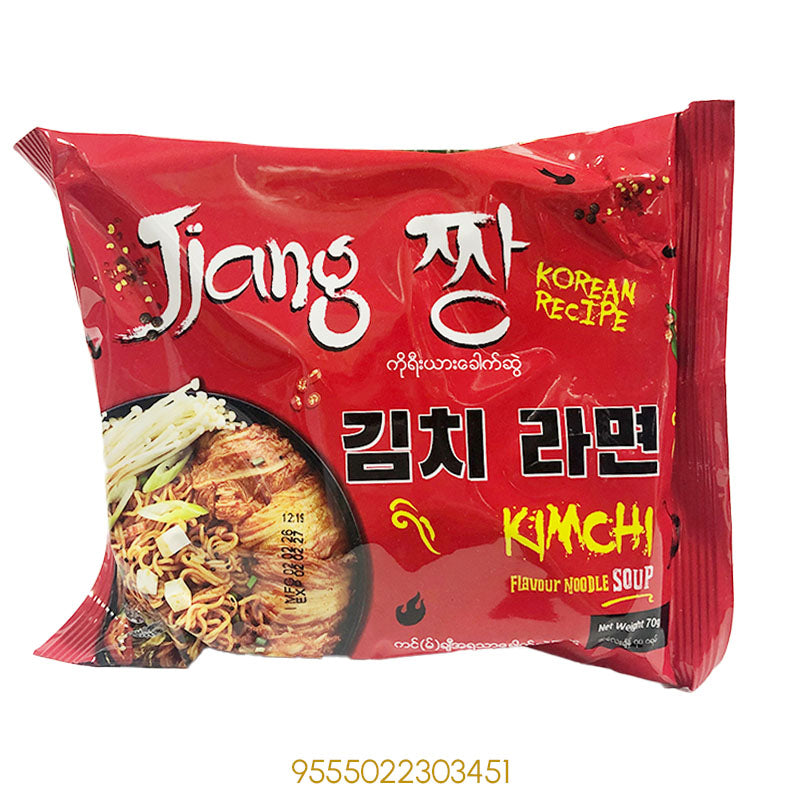 JJANG KOREAN RECIPE KIMCHI FLAVOUR NOODLES SOUP 70Gx1Pcs