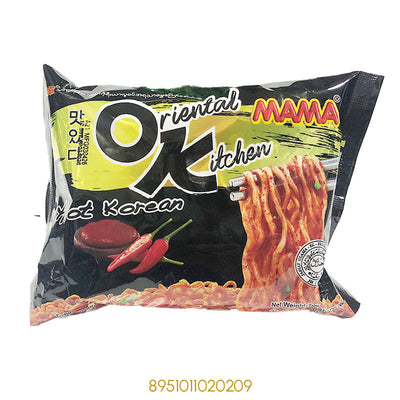 MAMA DRIED INSTANT NOODLES ORIENTAL KITCHEN HOT KOREAN FLAVOUR 70Gx1Pcs