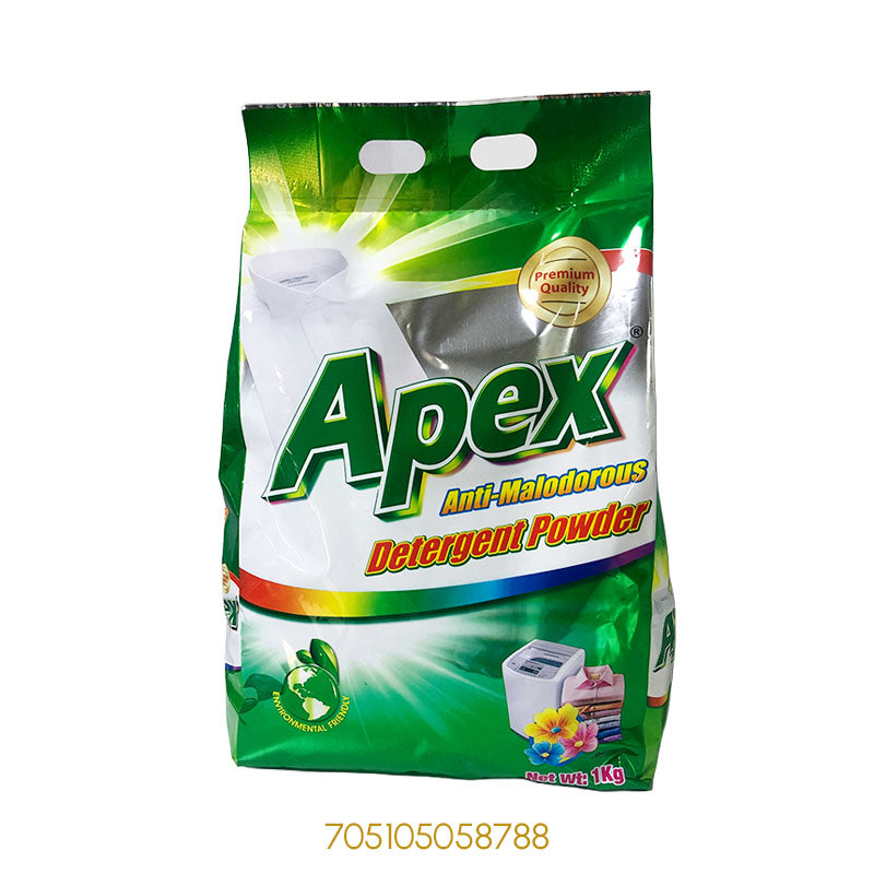 APEX ANTI-BACTERIAL DETERGENT POWDER EFFECTIVE ELIMINATE 99% OF BACTERIA 1KGx1Pcs