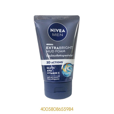 NIVEA MEN EXTRA BRIGHT MUD FOAM 100Gx1Pcs