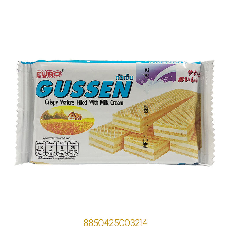 GUSSEN CRISPY WAFERS FILLED WITH MILK CREAM x1Pcs