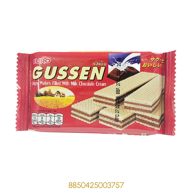 EURO GUSSEN CRISPY WFER MILK CHOCOLATE CREAM 22Gx1Pcs