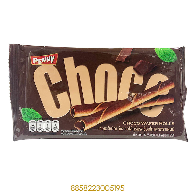 PENNY CHOCO WAFER ROLLS 25Gx1Pcs