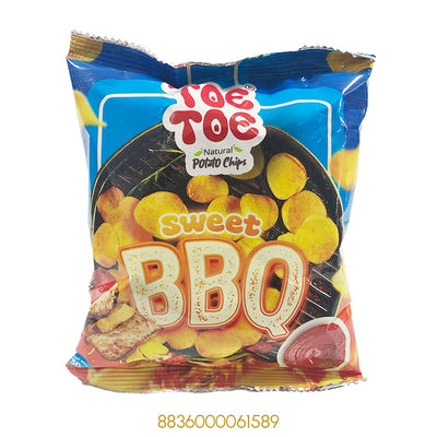 TOE TOE SWEET BBQ POTATO CHIPS 30Gx1Pcs