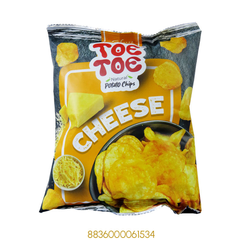 TOE TOE CHEESE NATURAL POTATO CHIPS 50Gx1Pcs